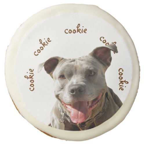 Sarge Pitbull Shortbread Sugar Cookies