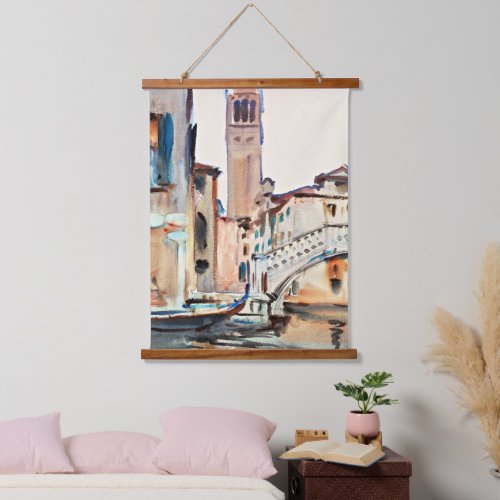 Sargent _ A Bridge and a Campanile Venice Hanging Tapestry