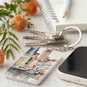 Sargent - A Bridge and a Campanile, Venice, Keychain