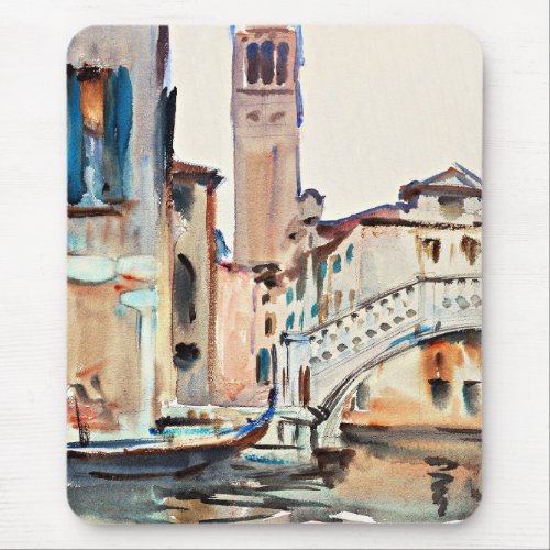 Sargent _ A Bridge and a Campanile Venice Mouse Pad