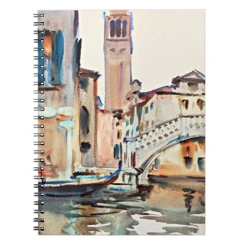 Sargent _ A Bridge and a Campanile Venice Notebook