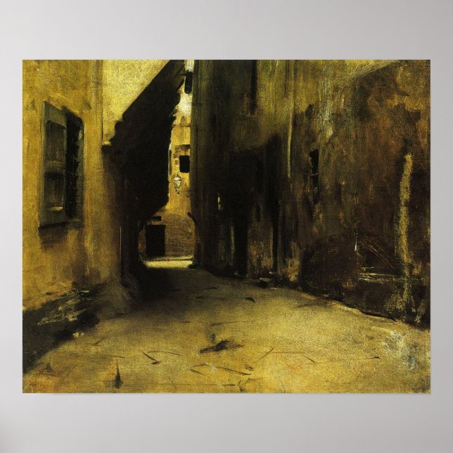 Sargent - A Street In Venice 1882 Poster (Front)