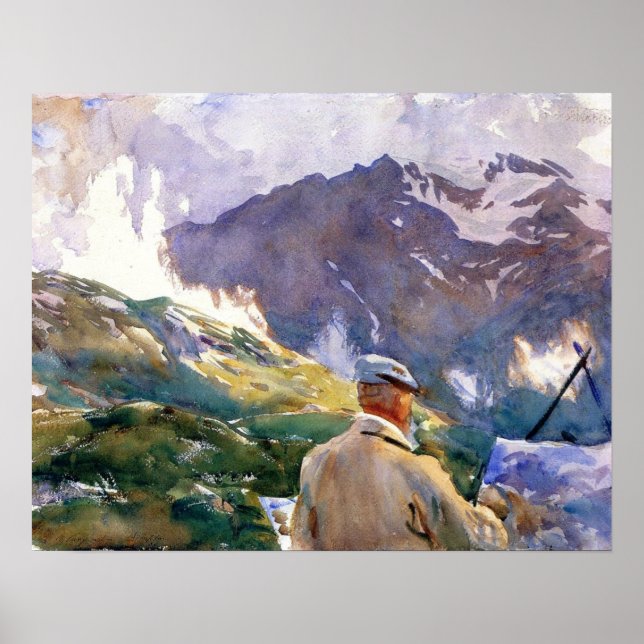 Sargent - Artist In The Simplon 1909 Poster (Front)