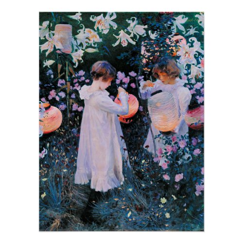 Sargent _ Carnation Lily Lily Rose Poster