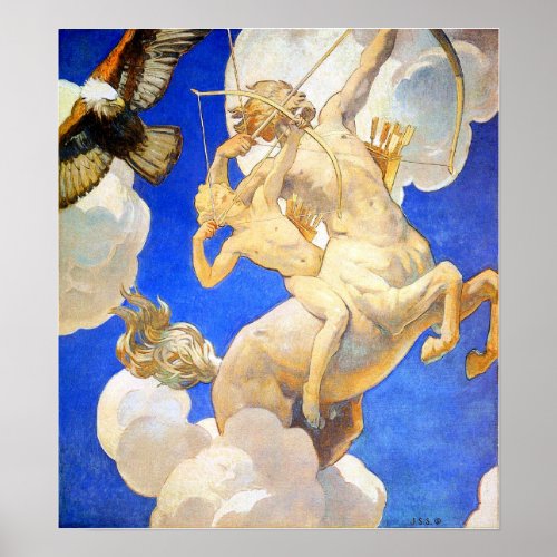 Sargent _ Chiron And Achilles 1921 Poster