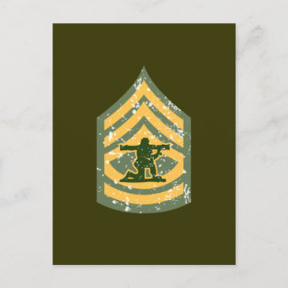Sargent First Class - Military Patch Postcard