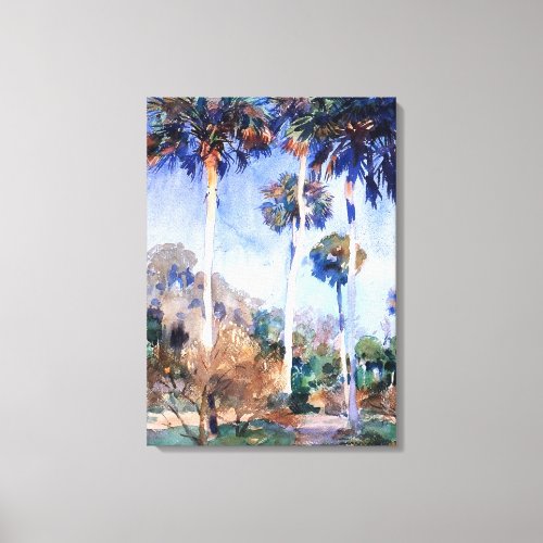 Sargent _ Palms a John Singer Sargent painting Canvas Print