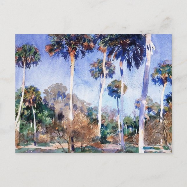 Sargent - Palms, a John Singer Sargent painting Postcard (Front)