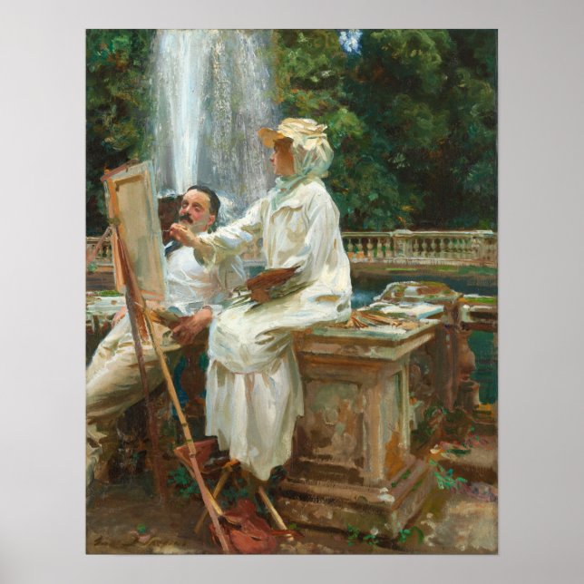 Sargent - The Fountain Villa Torlonia Frascati Poster (Front)