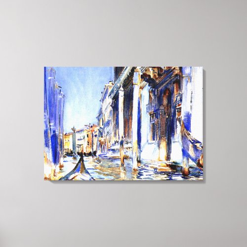 Sargent _ View of the Grand Canal Canvas Print