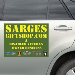 SARGESGIFTSHOP.COM CAR MAGNET
