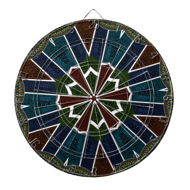 Sari Inspired Design with Intricate Details Dartboard (Front)