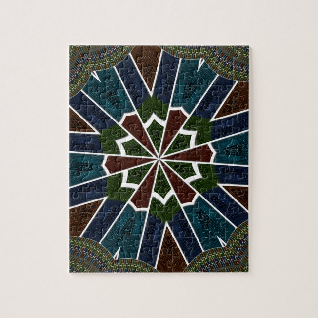 Sari Inspired Design with Intricate Details Jigsaw Puzzle (Vertical)