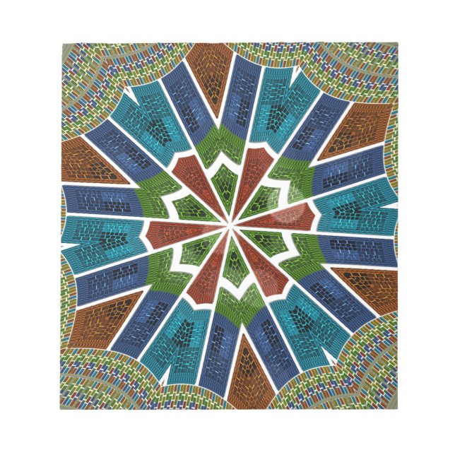 Sari Inspired Design with Intricate Details Notepad (Front)