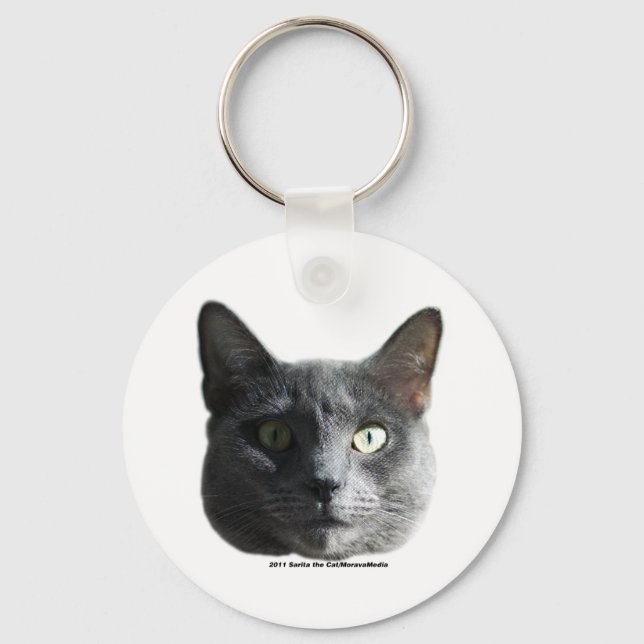 Sarita the Cat Keychain (Front)