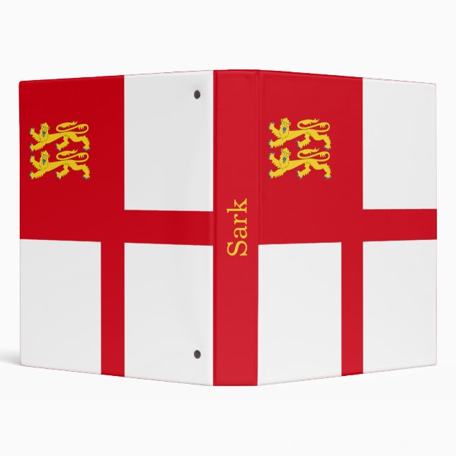 Sark Flag 3 Ring Binder (Background)