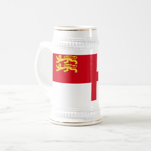 Sark Flag Beer Stein (Front Left)