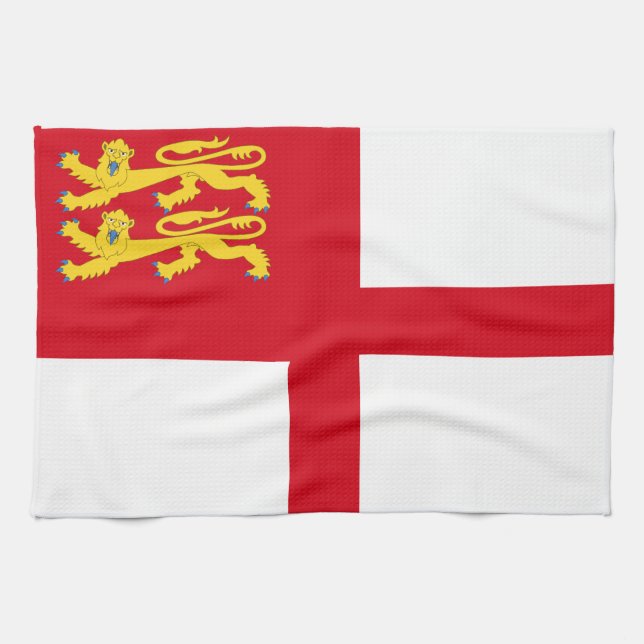 Sark Flag Kitchen Towel (Horizontal)