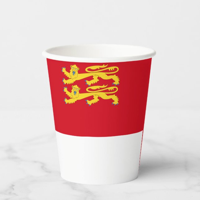 Sark Flag Paper Cups (Front)