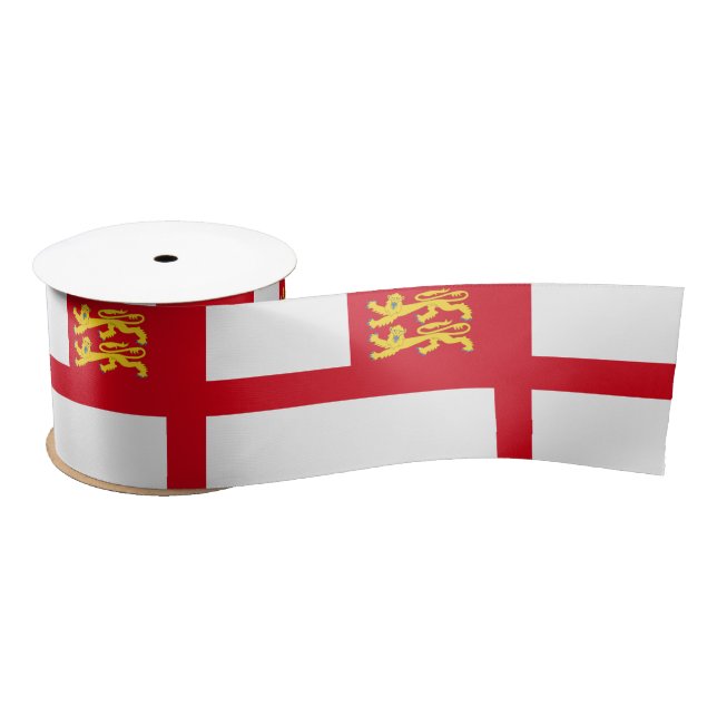 Sark Flag Satin Ribbon (Spool)
