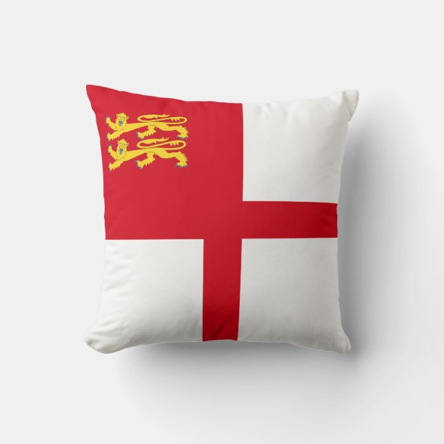 Sark Flag Throw Pillow (Front)