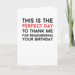 Sarkastic humorous funny gag Folded Greeting Card