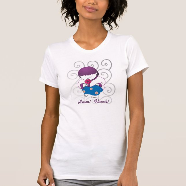 Sarong Girl -Flower Swirl- T-shirt (Front)