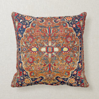 Sarough Farahan Arak West Persian Rug Print Throw Pillow