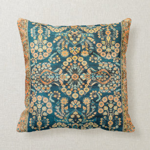 Sarouk Antique West Persian Rug Print Throw Pillow