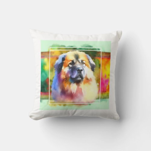 Sarplaninac Dog AREF1301 _ Watercolor Throw Pillow