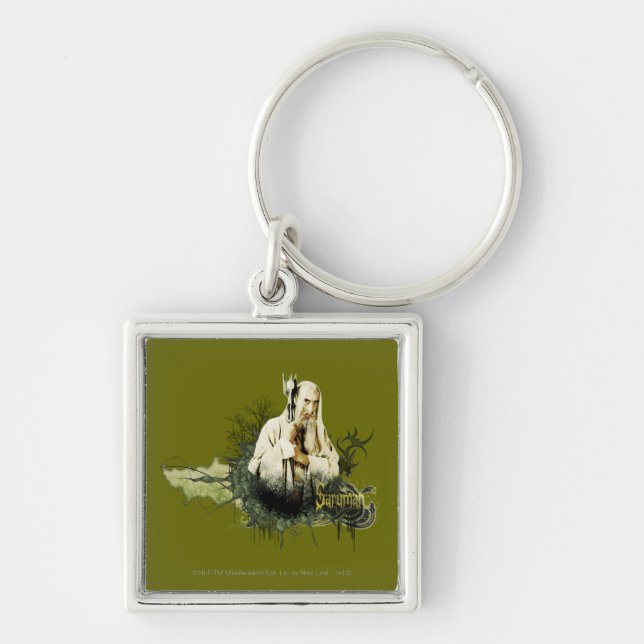 SARUMAN™ Vector Collage Keychain (Front)