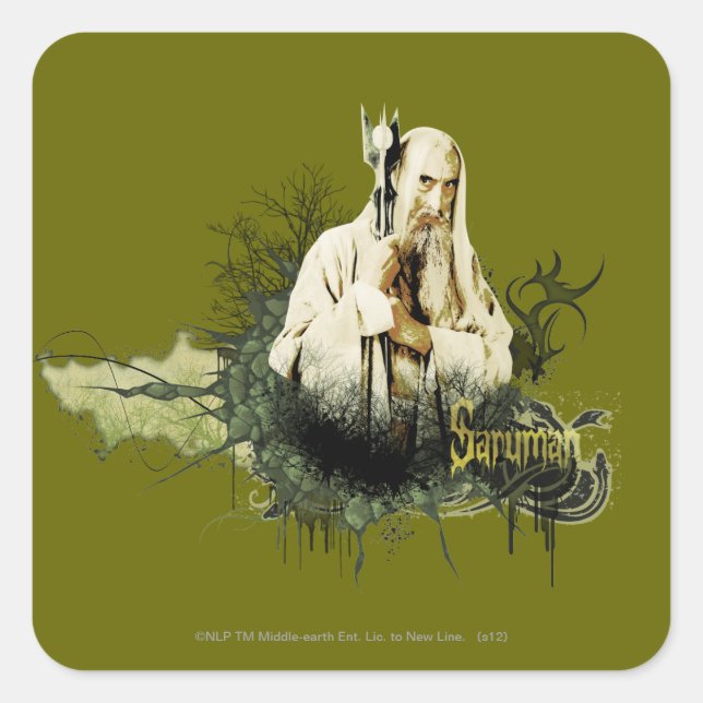 SARUMAN™ Vector Collage Square Sticker (Front)