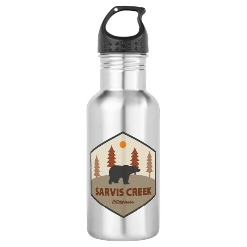 Sarvis Creek Wilderness Colorado Bear Stainless Steel Water Bottle