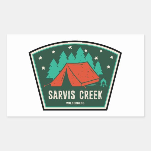 Sarvis Creek Wilderness Colorado Camping Rectangular Sticker