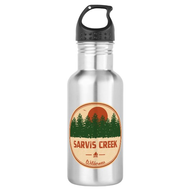 Sarvis Creek Wilderness Colorado Stainless Steel Water Bottle (Front)