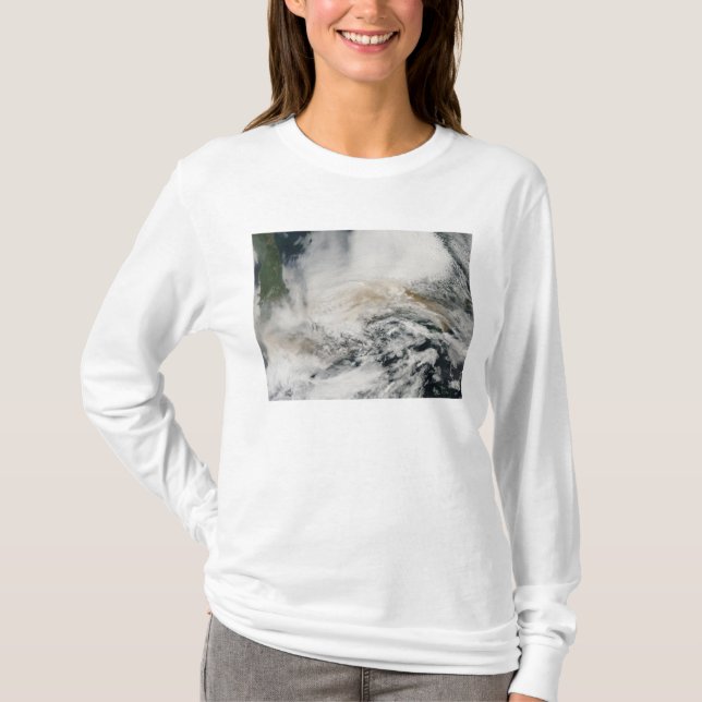 Sarychev Peak blowing across the Sea of Okhotsk T-Shirt (Front)