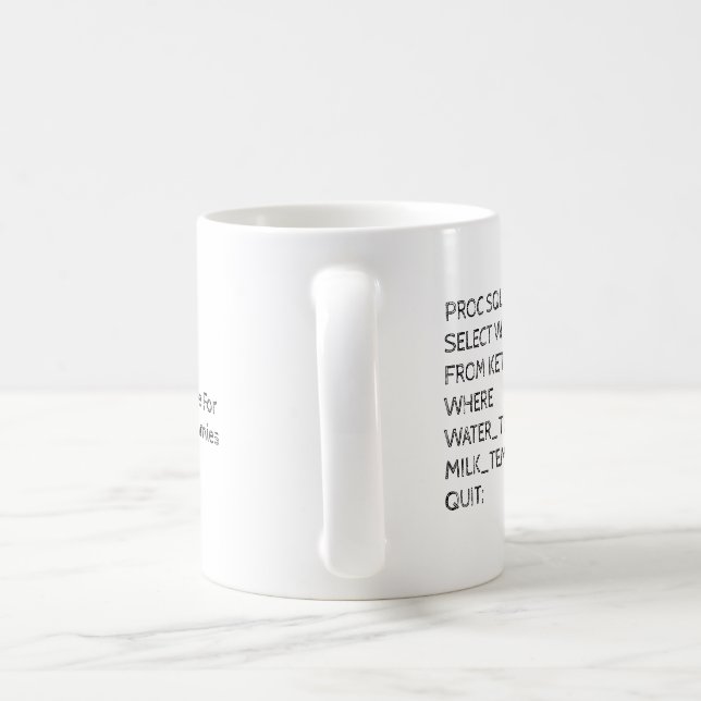 SAS Code Geek SQL Text  Coffee Mug (Handle)
