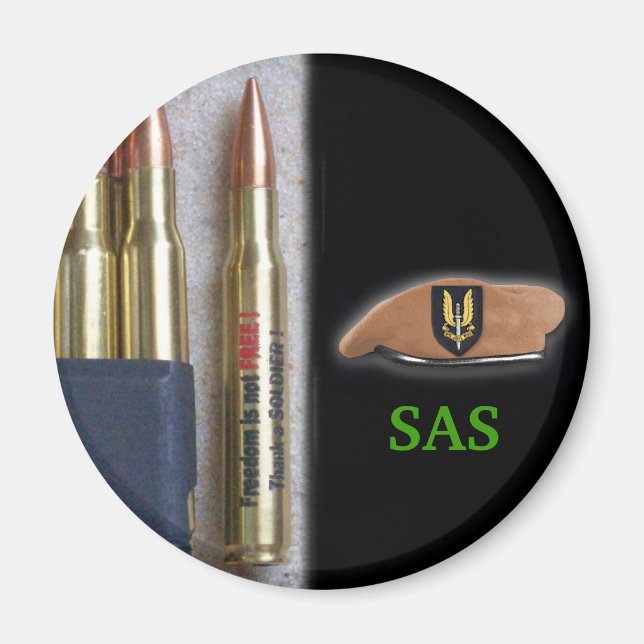 sas veteran war royal army navy iraq nam magnet (Front)