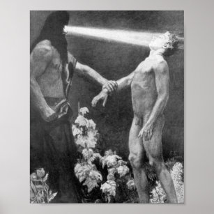 Sascha Schneider - Hypnosis Vintage German Occult Poster