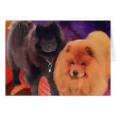 "SASHA AND CASEY" Chows (Front Horizontal)