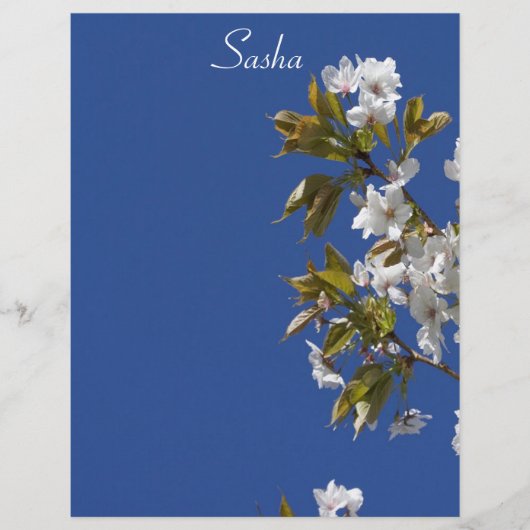 Sasha Blossom Letterhead (Front)