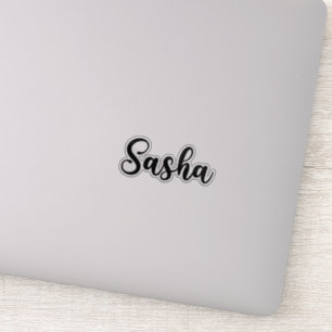 Sasha Name - Handwritten Calligraphy Sticker
