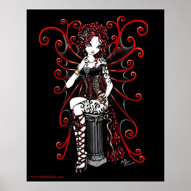 Sasha Red Couture Fairy Poster (Front)