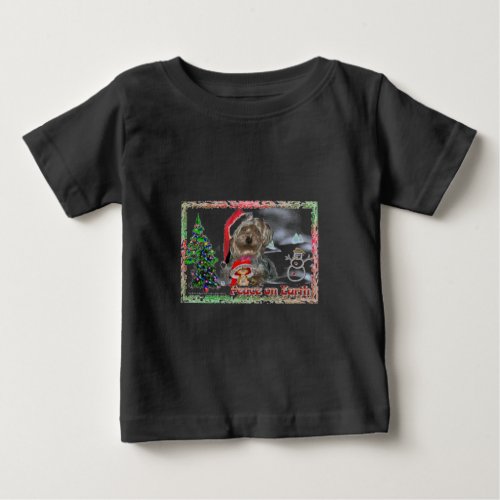 Sasha Sydney Silky Dog Mouse Holiday Apparel Baby T_Shirt