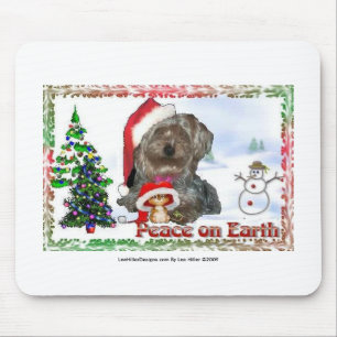 Sasha Sydney Silky Dog Mouse Holiday Gifts Mouse Pad