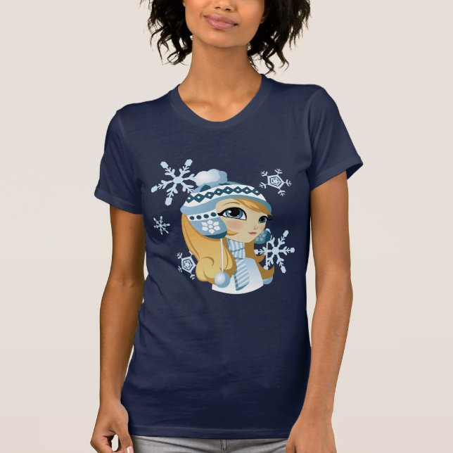 Sasha the Snow Bunny! T-Shirt (Front)