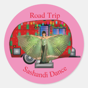 Sashandi Dance Road Trip Thunder_Cove Classic Round Sticker