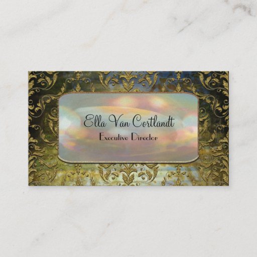 Customizable Sashee Elegant Baroque  Professional Business Card