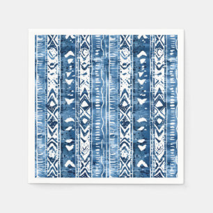 Sashiko Blue and White Coastal entertaining Napkins