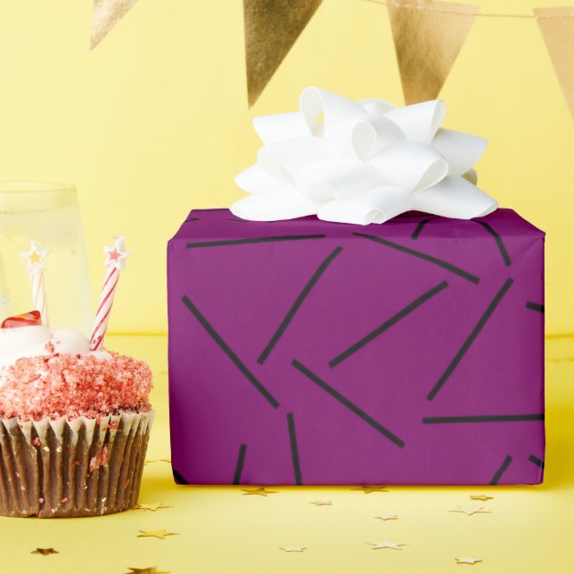 Sashiko-esque  wrapping paper (Birthday Party)
